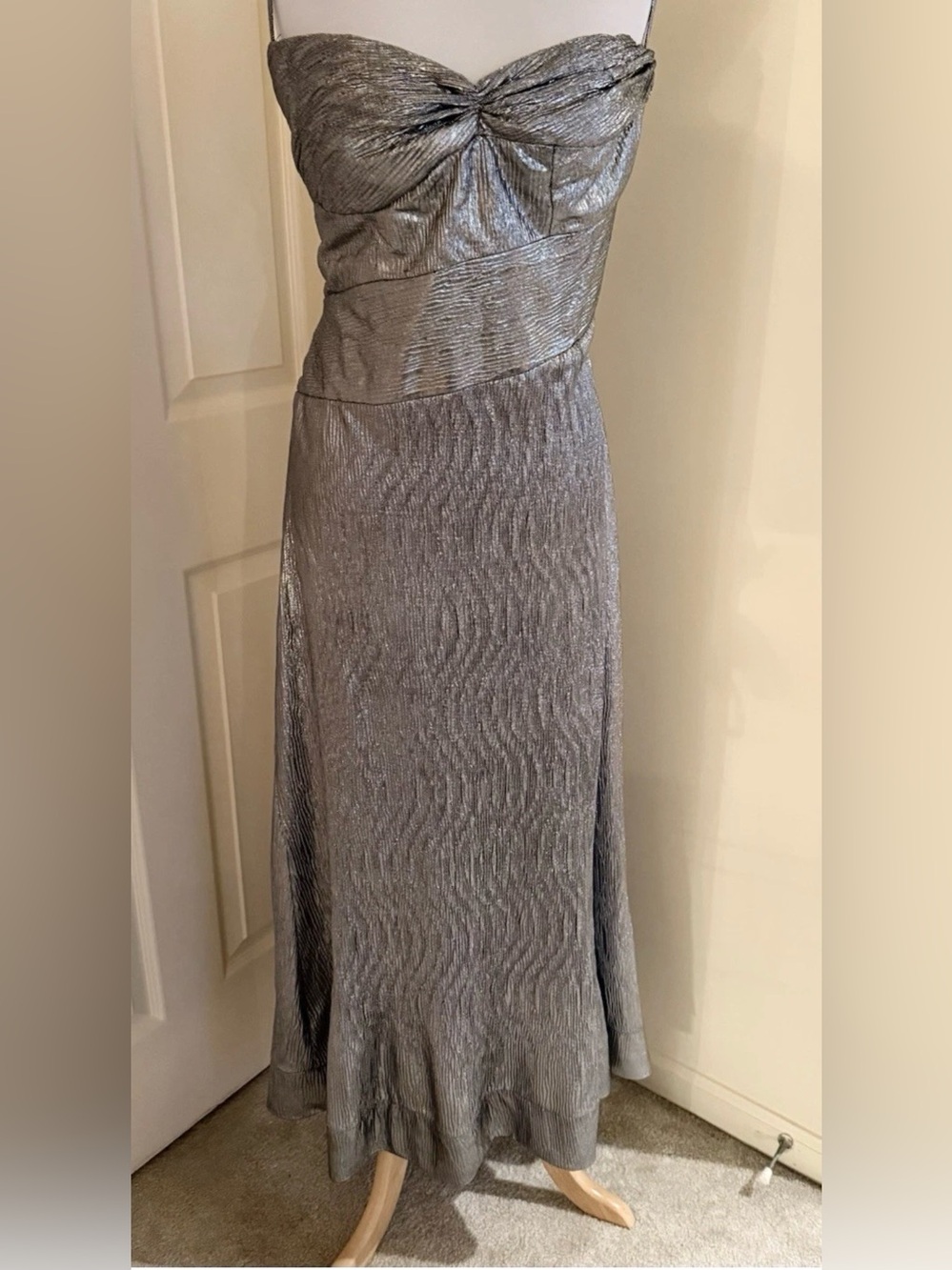 Rene Ruiz Collection Women’s Gown / Dress ERDEM STYLE silver Color Size 14US